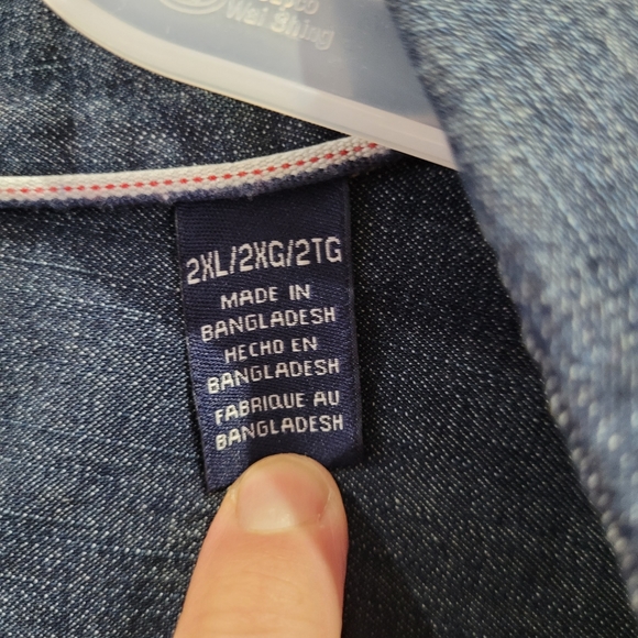 Jean pearl button snap up shirt 👕 👌 😍 - Picture 5 of 14